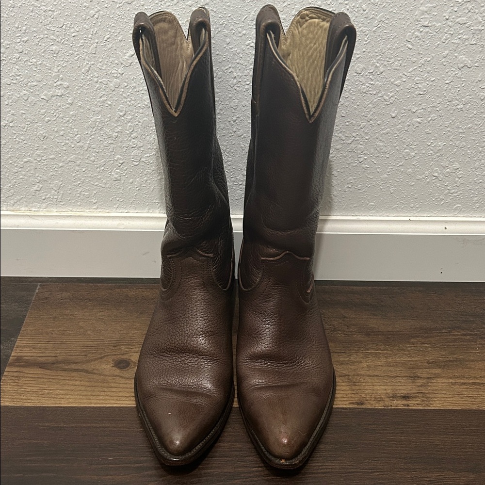 Vintage Brown Frye Cowboy Boots
